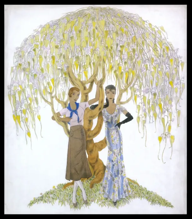 Framed Print : Women under Willow / 151 Framed Print : Women under Willow / 151