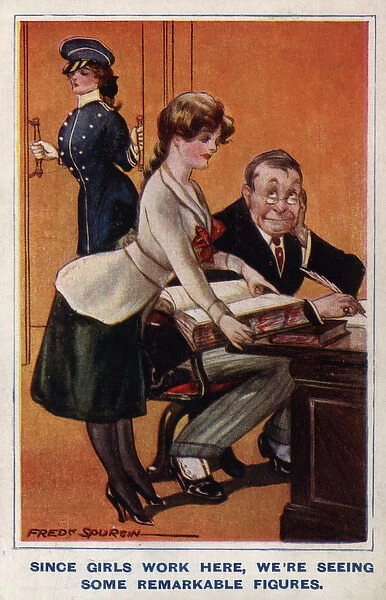 Women Workers Lady Clerk WW1