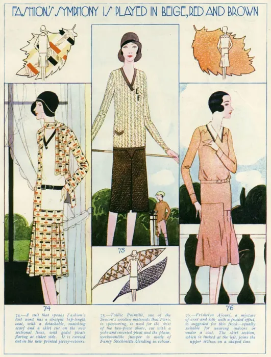 Framed Print : Womens Autumn clothing 1929 Framed Print : Womens Autumn clothing 1929