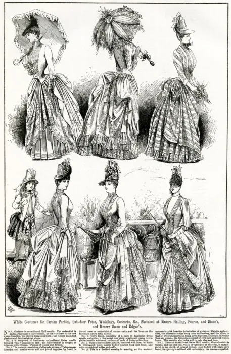 Framed Print : Womens clothing 1886 Framed Print : Womens clothing 1886