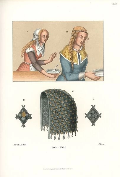 Womens costume of the early 16th century