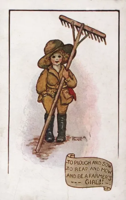 Framed Print : Womens Land Army WW1 Framed Print : Womens Land Army WW1