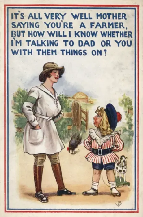 Framed Print : Womens Land Army WW1 Framed Print : Womens Land Army WW1