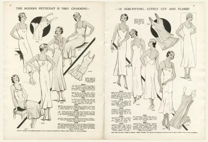 Framed Print : Womens petticoats 1935 Framed Print : Womens petticoats 1935