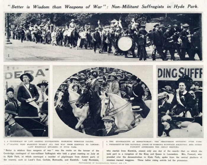 Framed Print : Womens Suffrage Pilgrimage of July 1913 was a peaceful march in Ealing and Hyde Park Framed Print : Womens Suffrage Pilgrimage of July 1913 was a peaceful march in Ealing and Hyde Park