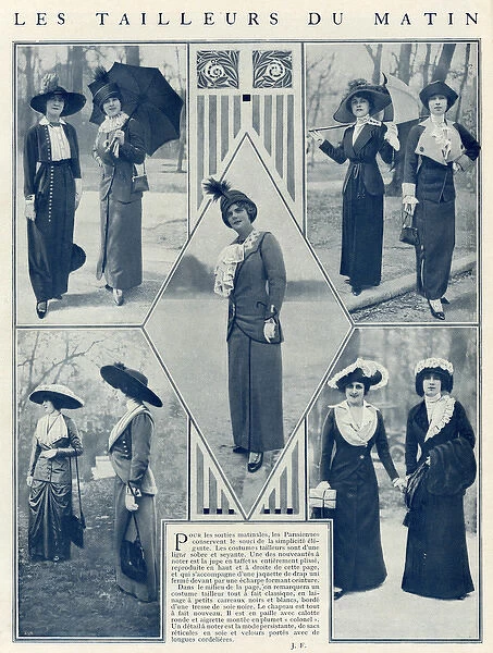 Womens tailored morning clothing 1912