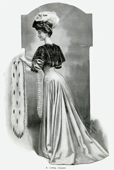 Framed Print : Womens visiting outfit 1905 Framed Print : Womens visiting outfit 1905