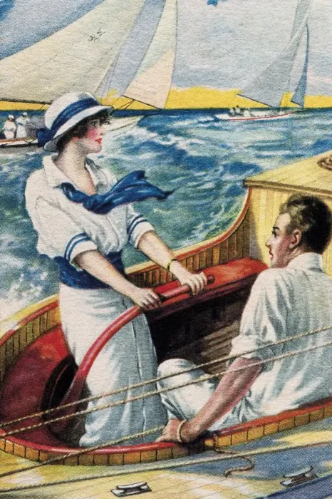 Framed Print : Womenswear. Regattas. American Illustration of Framed Print : Womenswear. Regattas. American Illustration of