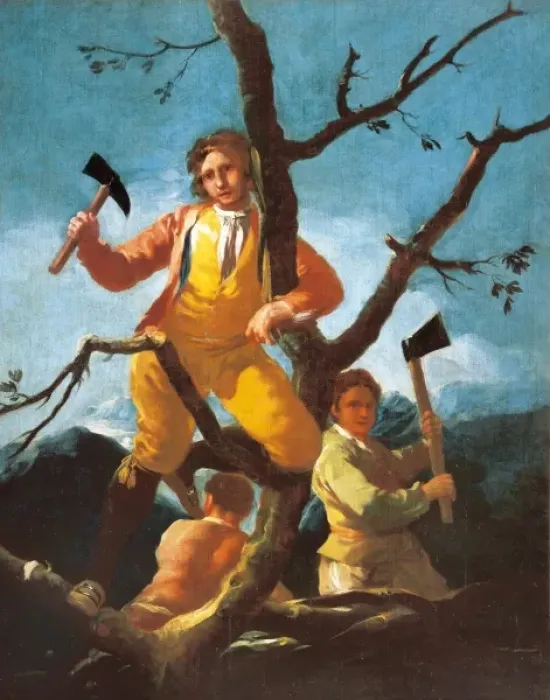 Framed Print : The Woodcutters Framed Print : The Woodcutters