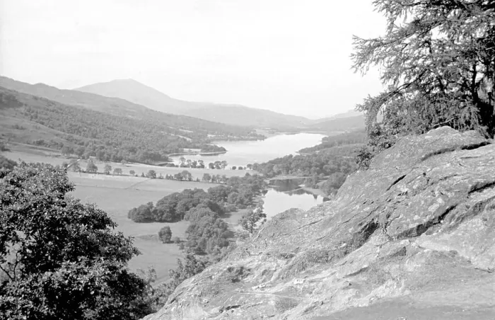 Framed Print : Wooded valley with lochs Framed Print : Wooded valley with lochs