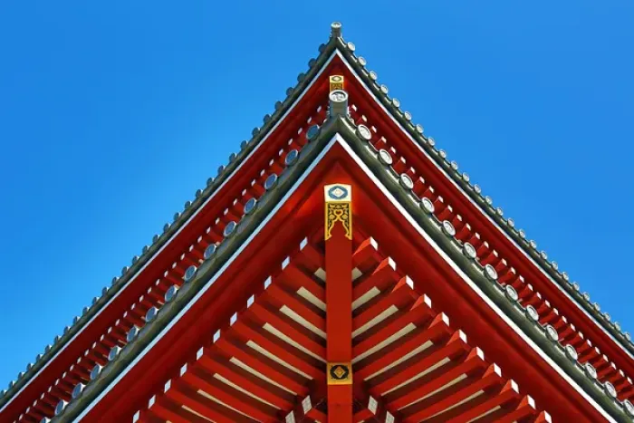 Framed Print : Wooden roof at Shinto Shrine at the Senso-Ji Temple, Tokyo Framed Print : Wooden roof at Shinto Shrine at the Senso-Ji Temple, Tokyo