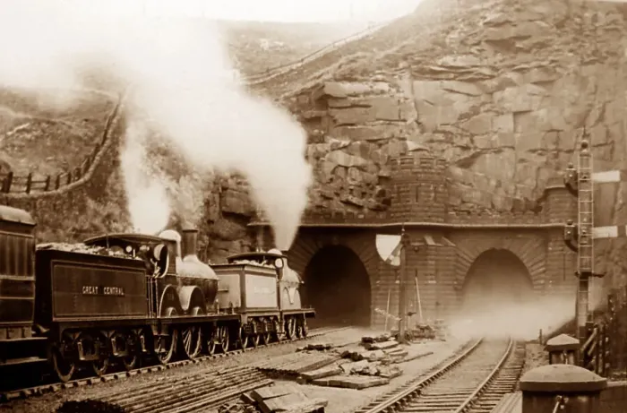 Framed Print : Woodhead Tunnel with Great Central railway locomotives Framed Print : Woodhead Tunnel with Great Central railway locomotives