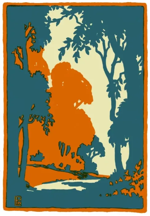 Framed Print : Woodland silhouette Framed Print : Woodland silhouette