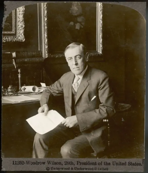 Framed Print : Woodrow Wilson / Stereosco Framed Print : Woodrow Wilson / Stereosco