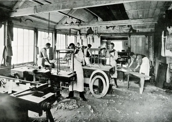 Framed Print : Woodwork class, Sandringham, Norfolk Framed Print : Woodwork class, Sandringham, Norfolk