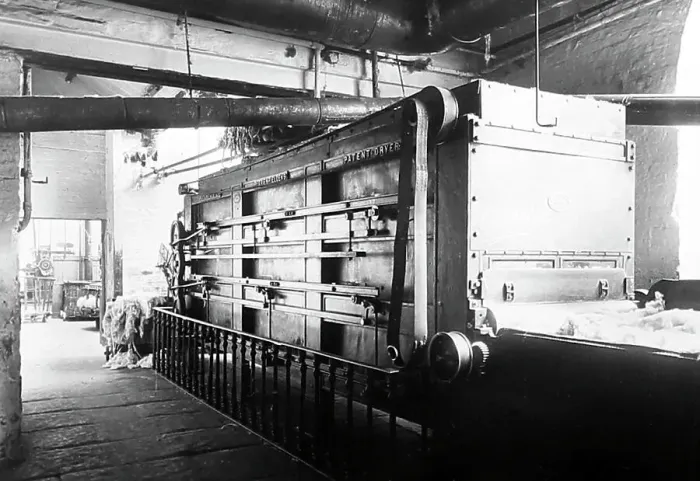 Framed Print : A wool drying machine, after washing - mill, Bradford Framed Print : A wool drying machine, after washing - mill, Bradford