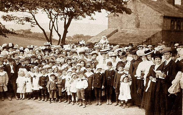 Wooldale School Feast, Holmfirth 1908