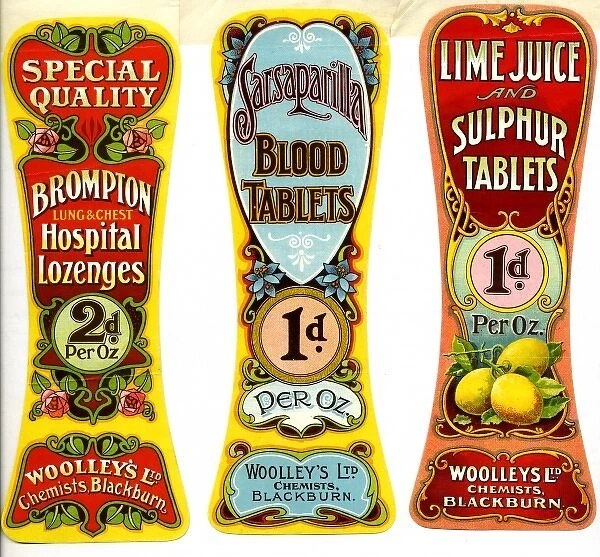 Woolleys Chemists labels