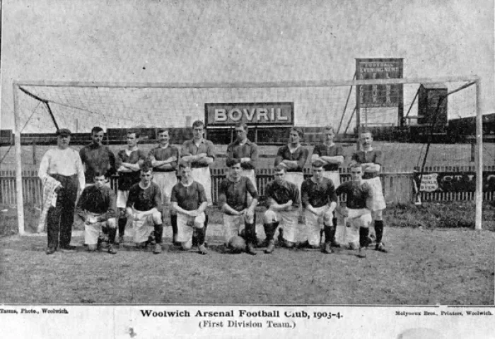 Framed Print : Woolwich Arsenal Football Club team photo 1903-1904 Framed Print : Woolwich Arsenal Football Club team photo 1903-1904