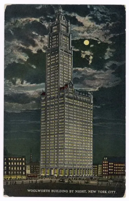 Framed Print : Woolworth Building by night, New York, USA Framed Print : Woolworth Building by night, New York, USA