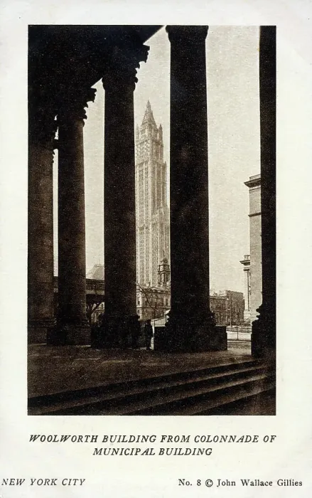 Framed Print : Woolworth Building viewed from the Municipal Building Framed Print : Woolworth Building viewed from the Municipal Building