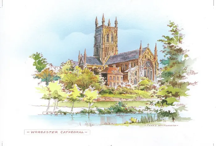 Framed Print : Worcester Cathedral Framed Print : Worcester Cathedral