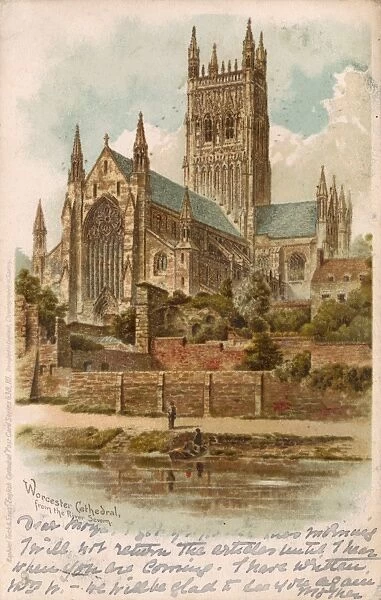 Worcester Cathedral from the River Severn