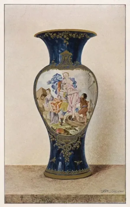 Framed Print : Worcester China Vase 2 Framed Print : Worcester China Vase 2