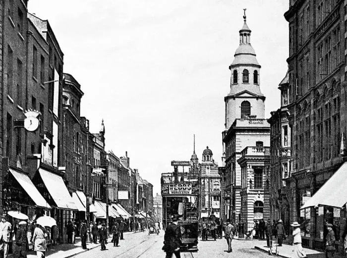 Framed Print : Worcester The Cross early 1900s Framed Print : Worcester The Cross early 1900s