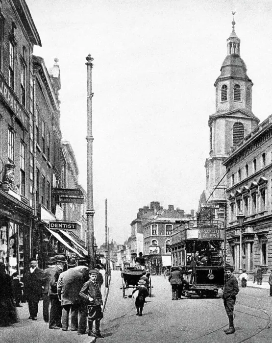 Framed Print : Worcester The Cross early 1900s Framed Print : Worcester The Cross early 1900s