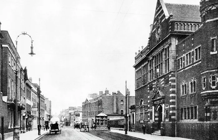 Framed Print : Worcester Foregate Street early 1900s Framed Print : Worcester Foregate Street early 1900s