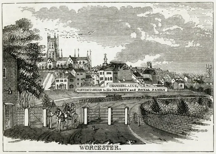 Framed Print : Worcester porcelain works Framed Print : Worcester porcelain works