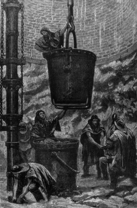 Framed Print : Work at a coal mine, 1878 Framed Print : Work at a coal mine, 1878