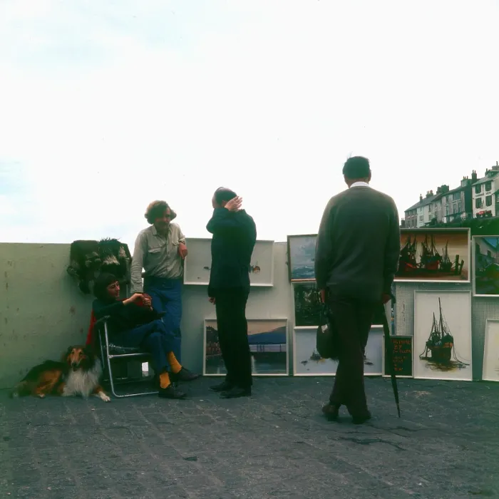 Framed Print : The work of an outdoor painter, Brixham Harbour, Devon Framed Print : The work of an outdoor painter, Brixham Harbour, Devon