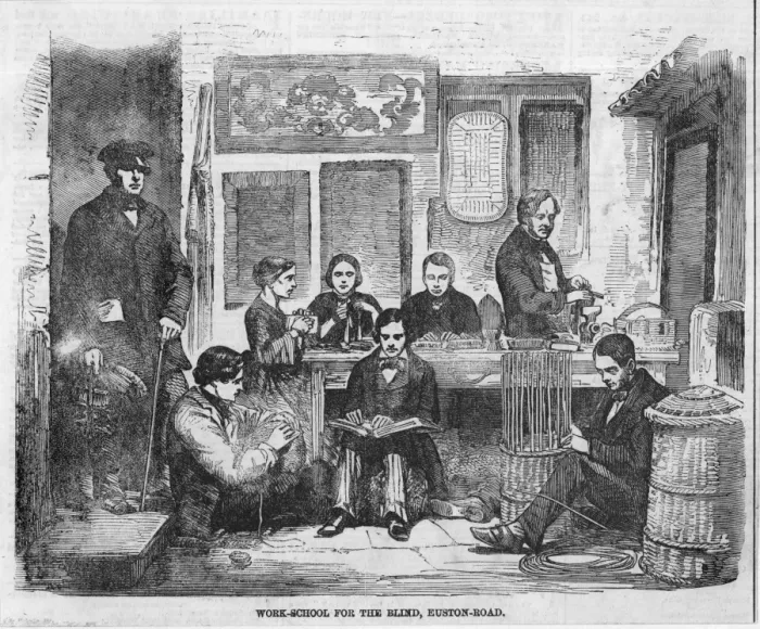 Framed Print : Work School for Blind Framed Print : Work School for Blind
