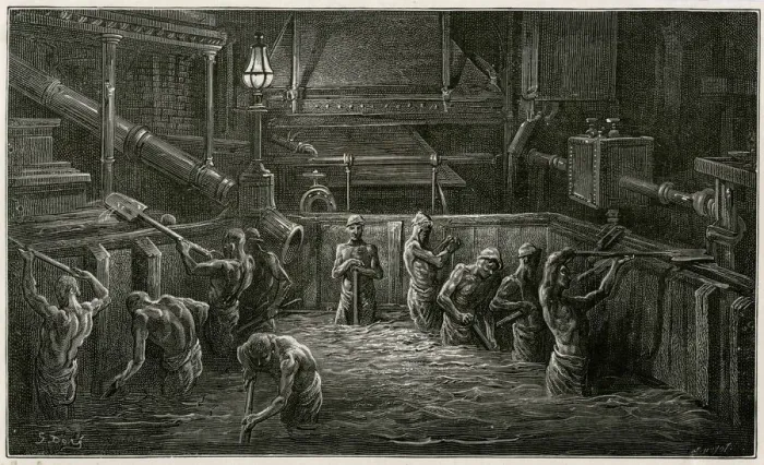 Framed Print : Workers Mixing Malt in a Brewery Framed Print : Workers Mixing Malt in a Brewery