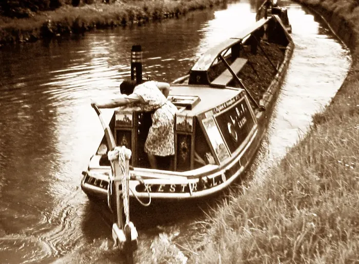 Framed Print : A working canal narrow boat Framed Print : A working canal narrow boat