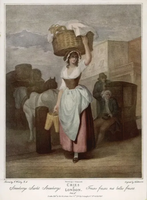Framed Print : Working Class Dress 1795 Framed Print : Working Class Dress 1795