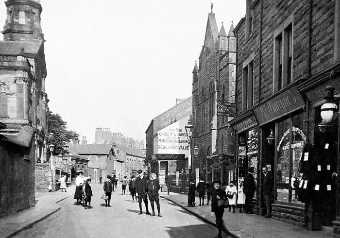 Framed Print : Workington South William Street early 1900s Framed Print : Workington South William Street early 1900s