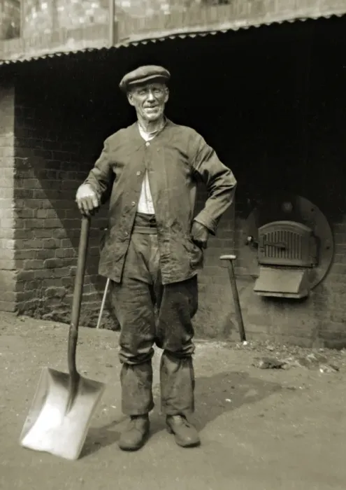 Framed Print : Workman with spade Framed Print : Workman with spade