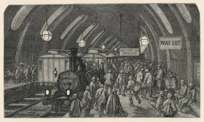 Framed Print : Workmens Train Baker St Framed Print : Workmens Train Baker St