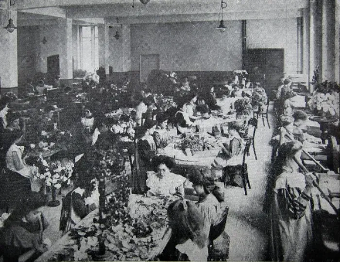 Framed Print : Workroom at Grooms Crippleage and Flower Girls Mission Framed Print : Workroom at Grooms Crippleage and Flower Girls Mission