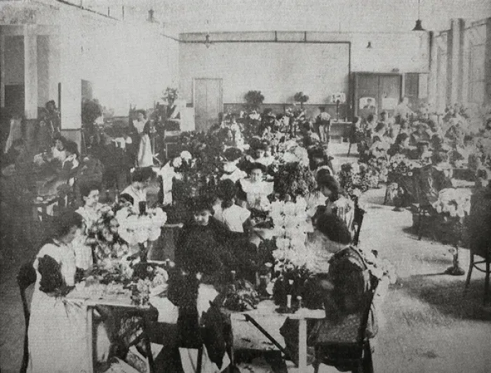 Framed Print : Workroom at Grooms Crippleage and Flower Girls Mission Framed Print : Workroom at Grooms Crippleage and Flower Girls Mission