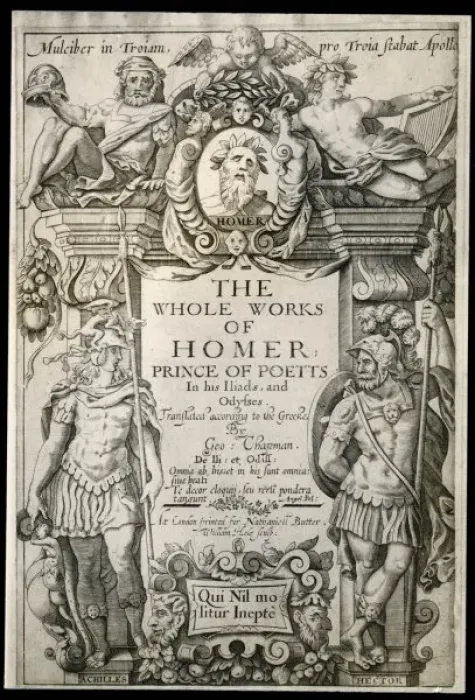 Framed Print : Works of Homer, First Edition translated by Chapman Framed Print : Works of Homer, First Edition translated by Chapman