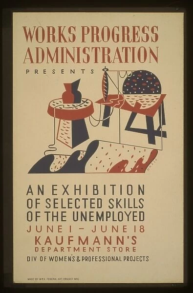 Works Progress Administration presents an exhibition of sele
