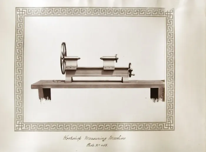 Framed Print : Workshop measuring machine Framed Print : Workshop measuring machine