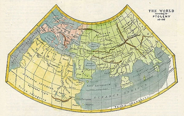 The World According To Ptolemy 150Ad