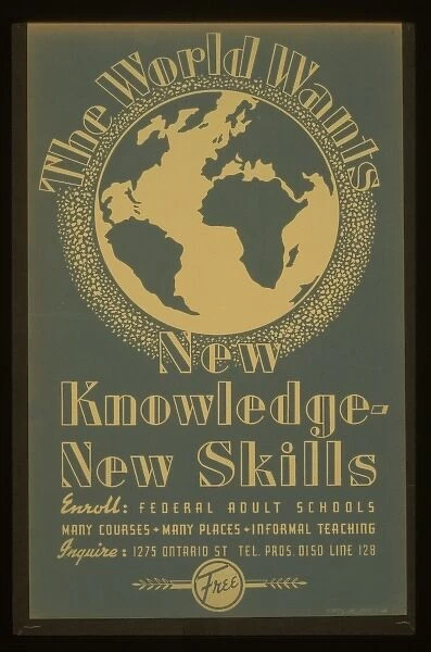 The world wants new knowledge - new skills Enroll - Federal