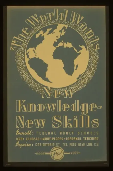 Framed Print : The world wants new knowledge - new skills Enroll - Federal Framed Print : The world wants new knowledge - new skills Enroll - Federal