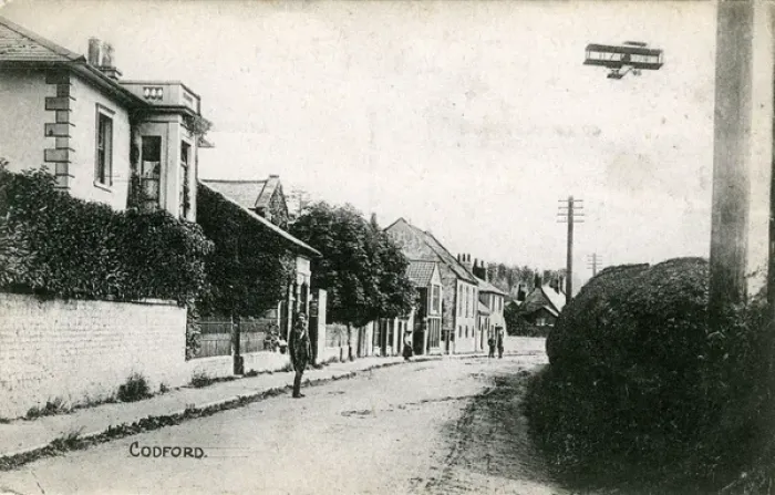 Framed Print : World War One Biplane, Codford St Mary, Wiltshire Framed Print : World War One Biplane, Codford St Mary, Wiltshire